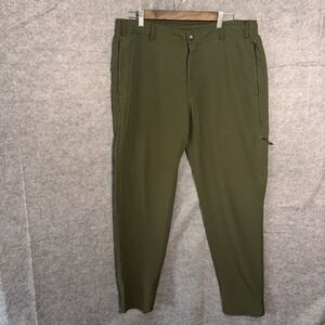 Mack Weldon Radius Flex Jogger Pants Men Sz L Green Water Wind Resistant Stretch